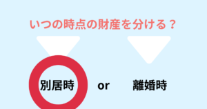 いつの時点の財産を分ける